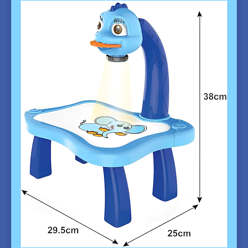 Mesa de dibujo con proyector