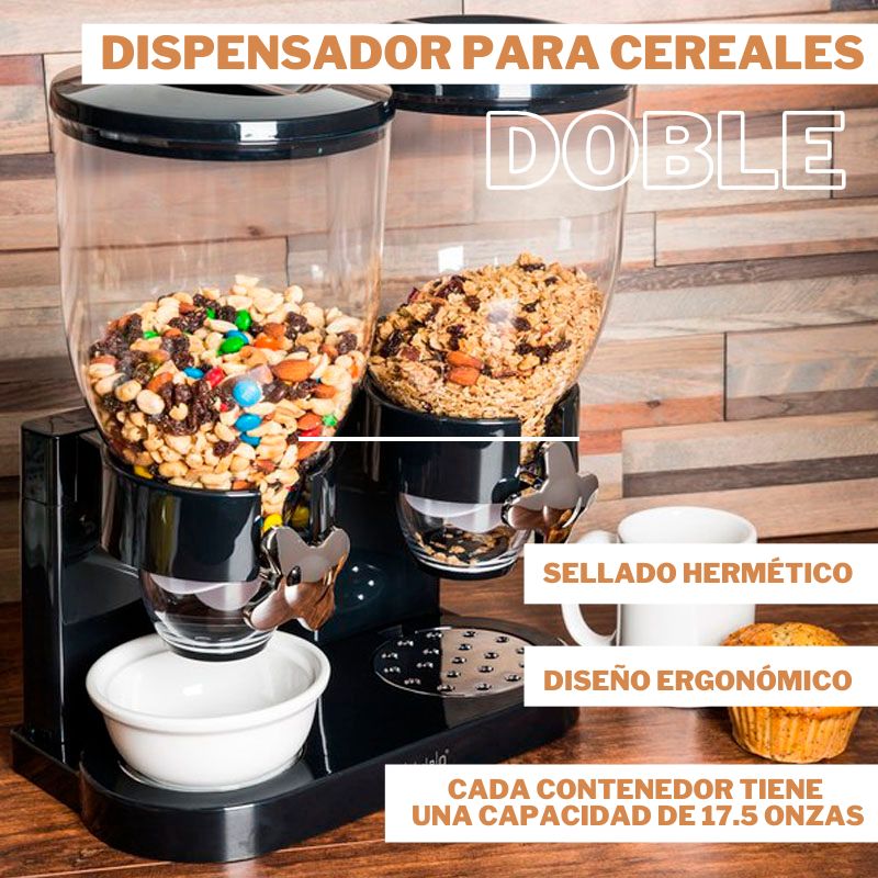 Dispensador doble de cereal