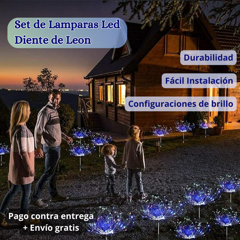 Set de lámparas LED Diente de León