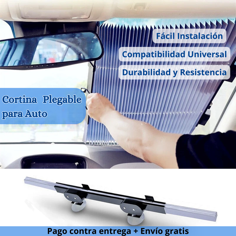 Cortina plegable para auto