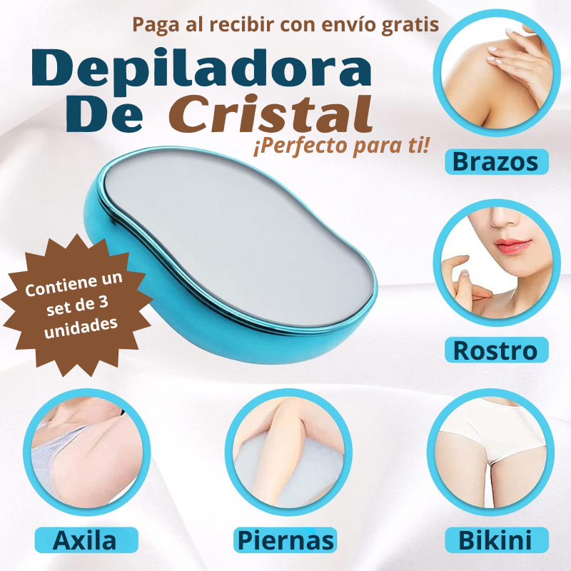 Depiladora de cristal (Set de 3 unidades)