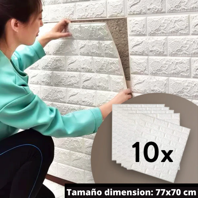 PAPEL AUTOADHESIVO 3D BRICKWALL® (77 cm x 70 cm)