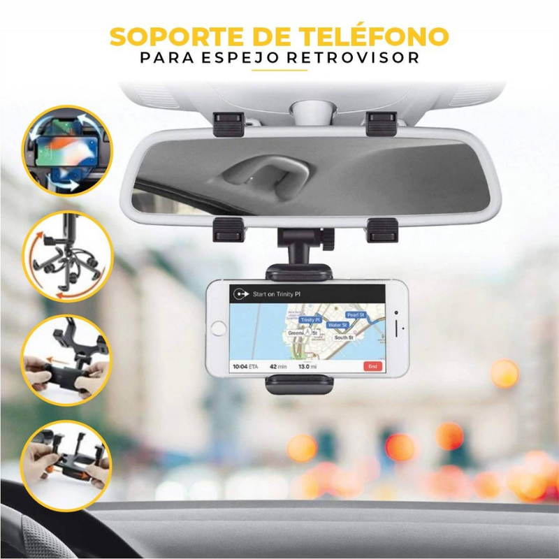 Soporte Retrovisor de Celular auto