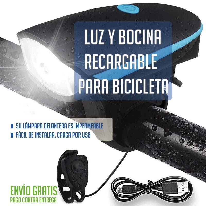 Luz y bocina recargable